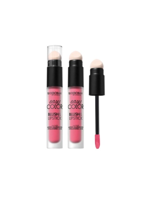 DEBORAH EASY COLOR BLUSH & LIPSTICK 03 REBEL PINK 2IN1 POMADKA & RÓŻ