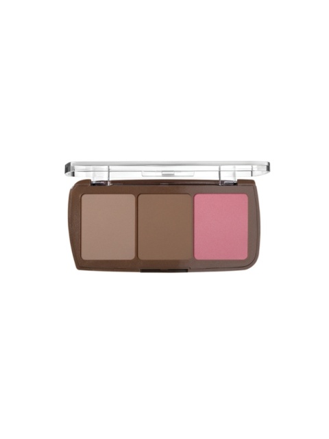 DEBORAH FACE TRIO PALETTE CONTOUR &SCULPT PALETA DO KONTUROWANIA 02 DARK