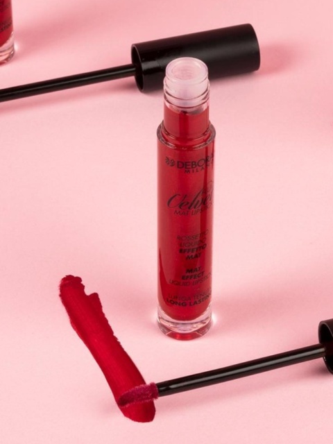 DEBORAH FLUID VELVET MAT LIPSTICK 21 POPPY RED MATOWA POMADKA DO UST